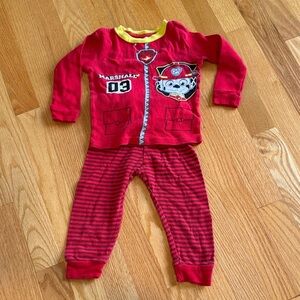 Marshall Paw Patrol Kids Pajama Set - Red and Yellow 2T / 24m